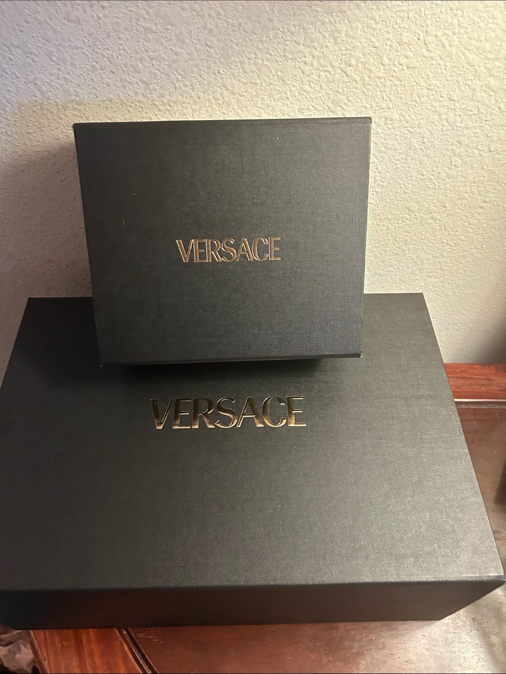 Versace Black and Gold Logo Gift Boxes